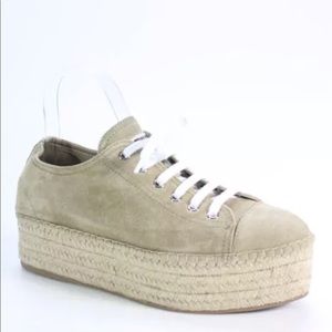 Host Pick MiuMiu Beige Espadrille PlatformSneaker9